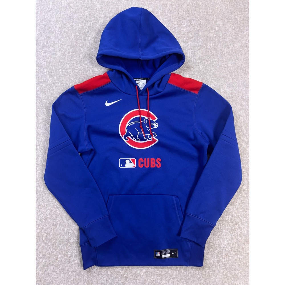 Nike Chicago Cubs MLB Authentic Collection Therma-FIT Hoodie Blue Mens Small